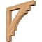 Ekena Millwork Merced Block Smooth Bracket, Western Red Cedar, 3 1/2"W x 30"D x 30"H BKT04X30X30MRC05SWR - alternate 1